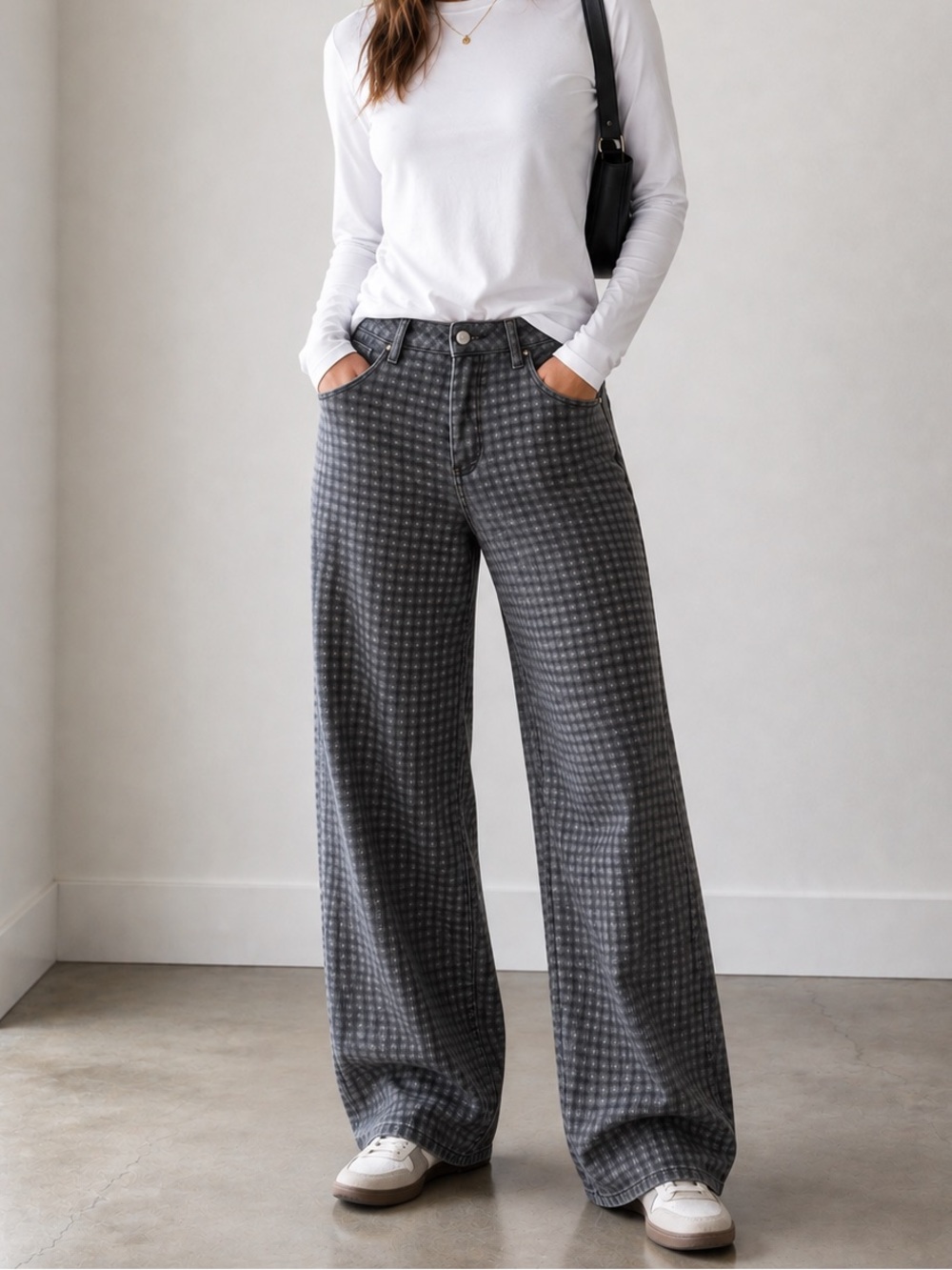 Simons Twik Grey Wide-Leg Jeans